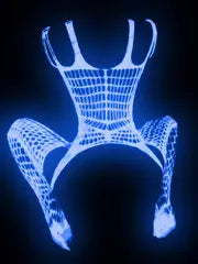 Collant sexy en Résille Transparente Phosphorescents